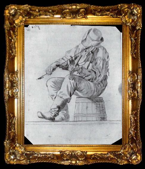 framed  George Caleb Bingham Zeichnung fur, ta009-2